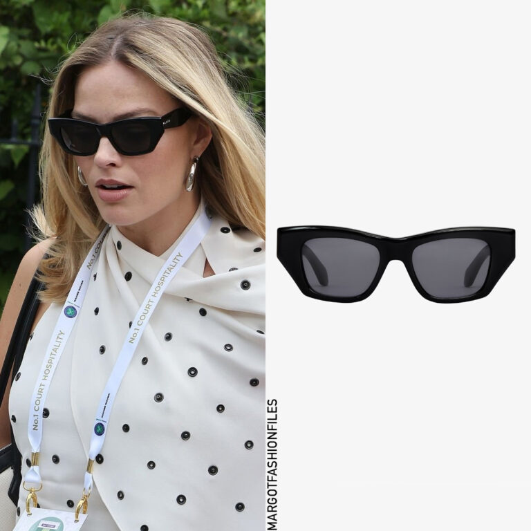 Margot Attends Wimbledon Wearing Alaïa